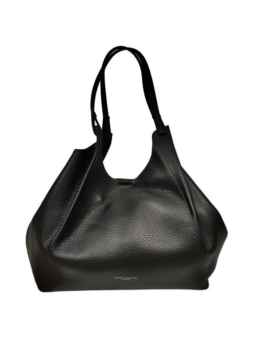 borsa donna dua media in pelle nero Gianni Chiarini | BS9719RNGDBLNERO-CASTORO